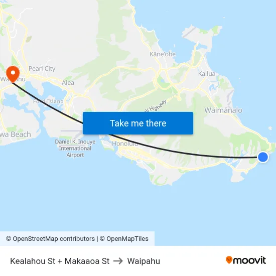 Kealahou St + Makaaoa St to Waipahu map