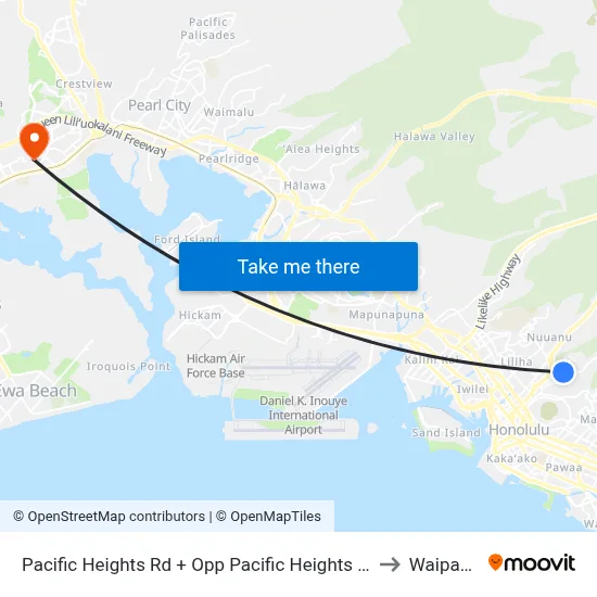 Pacific Heights Rd + Opp Pacific Heights Pl to Waipahu map