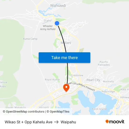 Wikao St + Opp Kahelu Ave to Waipahu map