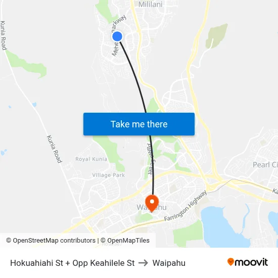 Hokuahiahi St + Opp Keahilele St to Waipahu map