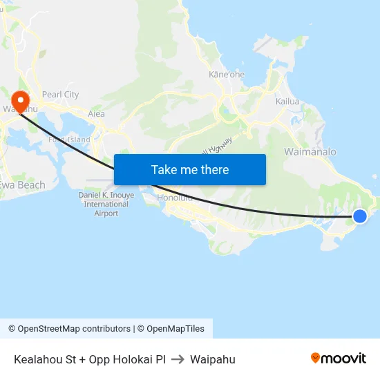 Kealahou St + Opp Holokai Pl to Waipahu map