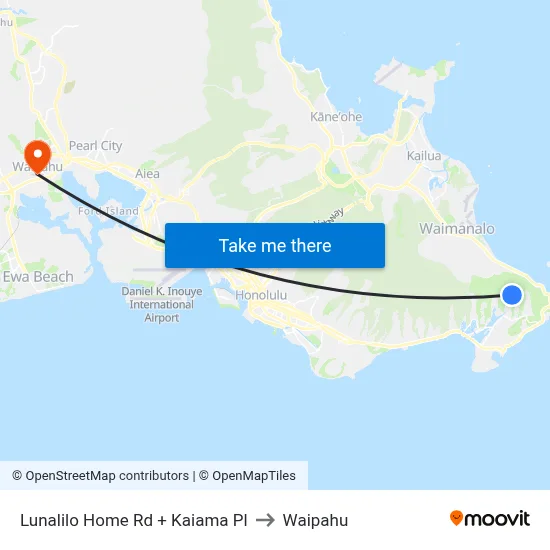 Lunalilo Home Rd + Kaiama Pl to Waipahu map