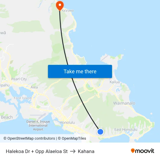 Halekoa Dr + Opp Alaeloa St to Kahana map