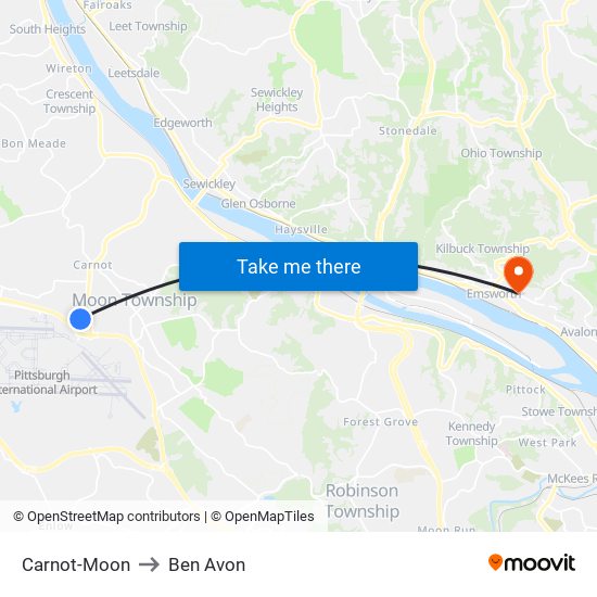 Carnot-Moon to Ben Avon map
