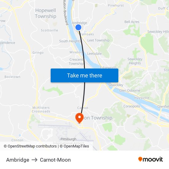 Ambridge to Carnot-Moon map