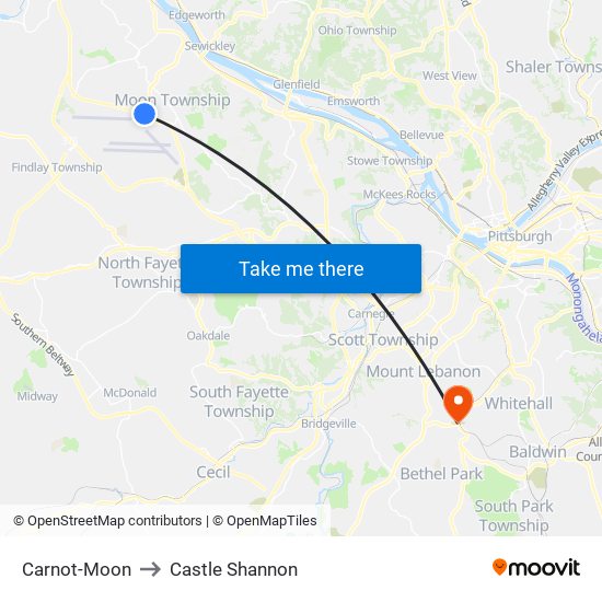 Carnot-Moon to Castle Shannon map