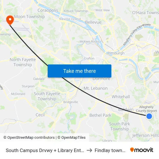 South Campus Drvwy + Library Entrance to Findlay township map