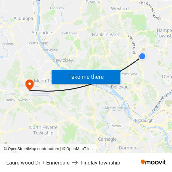 Laurelwood Dr + Ennerdale to Findlay township map