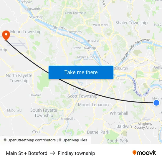Main St + Botsford to Findlay township map