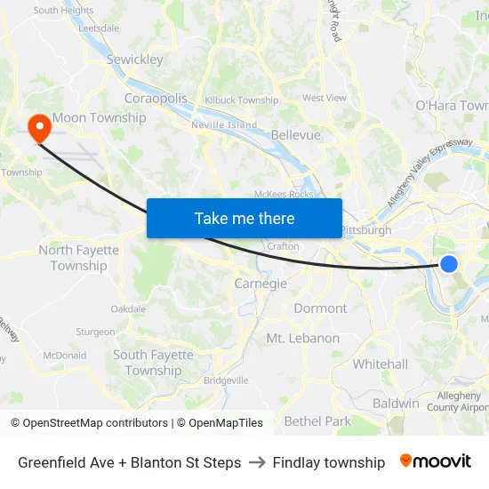 Greenfield Ave + Blanton St Steps to Findlay township map