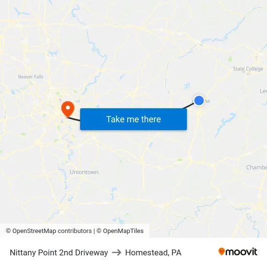 Nittany Point 2nd Driveway to Homestead, PA map