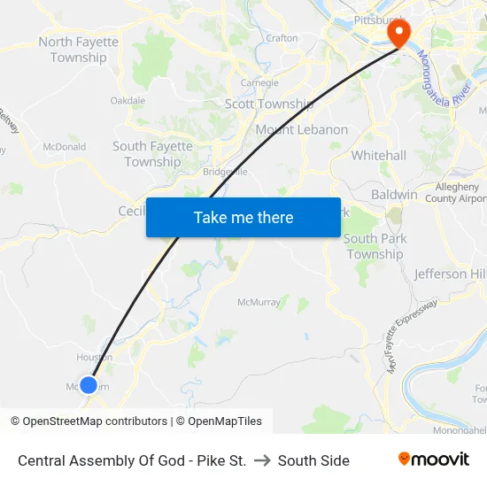 Central Assembly Of God - Pike St. to South Side map