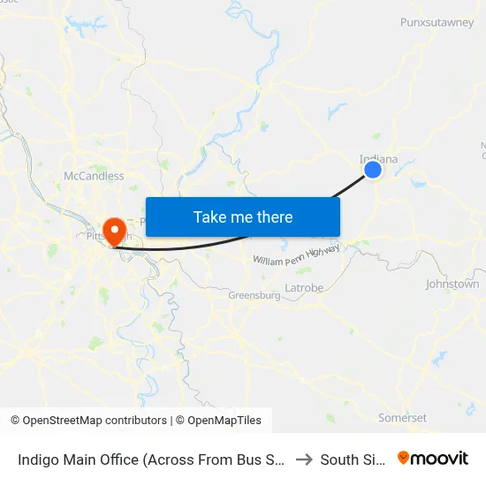 Indigo Main Office (Across From Bus Shel to South Side map