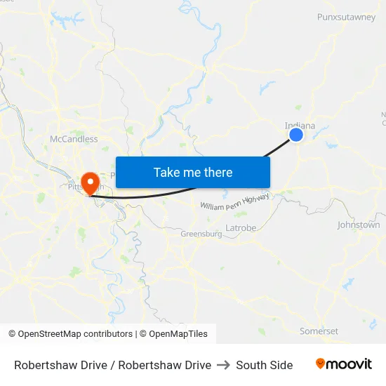 Robertshaw Drive / Robertshaw Drive to South Side map