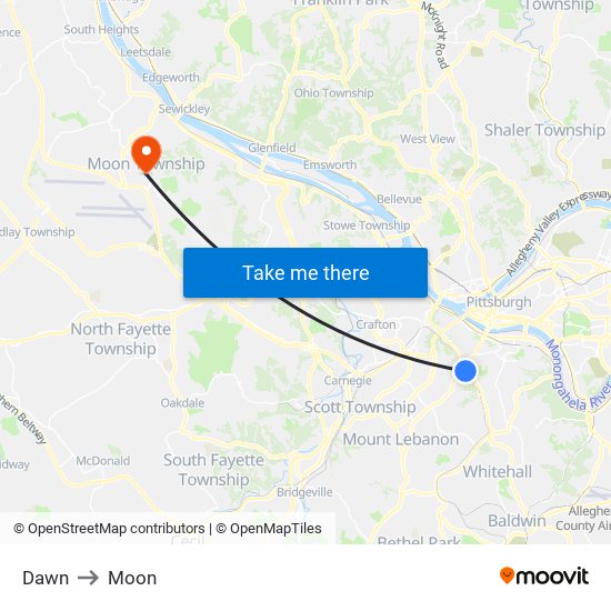 Dawn to Moon map