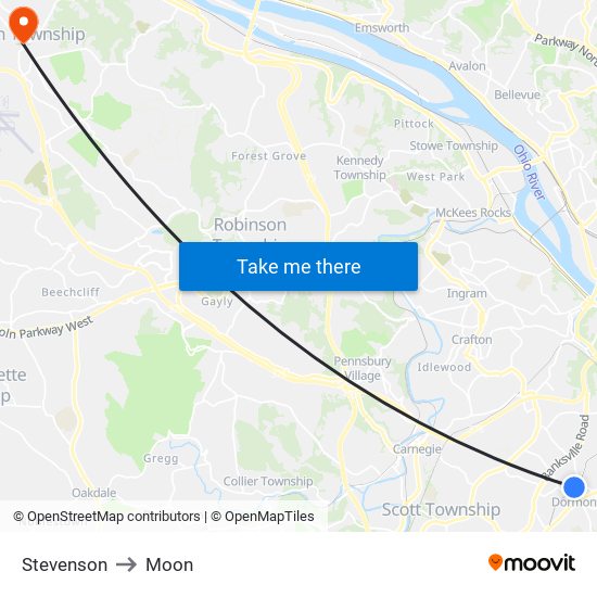 Stevenson to Moon map