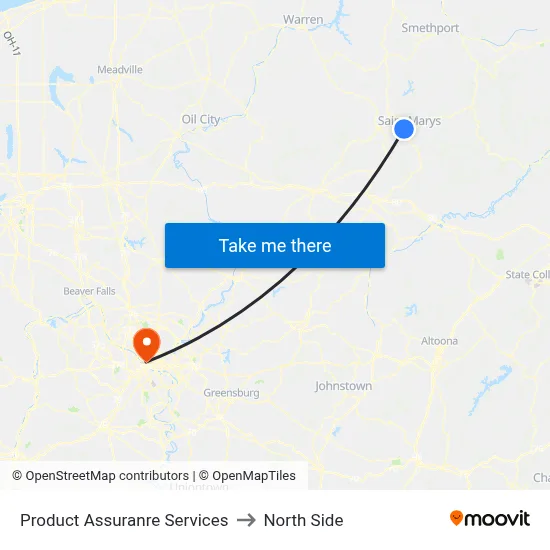Product Assuranre Services to North Side map