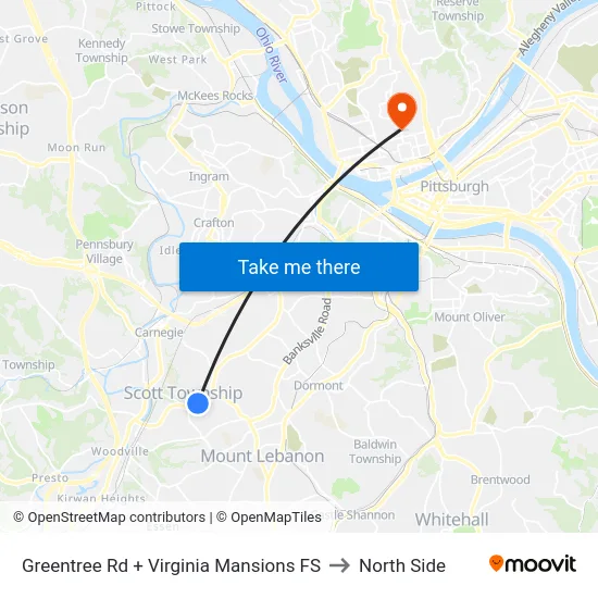 Greentree Rd + Virginia Mansions FS to North Side map