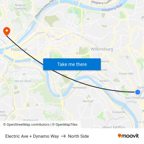 Electric Ave + Dynamo Way to North Side map