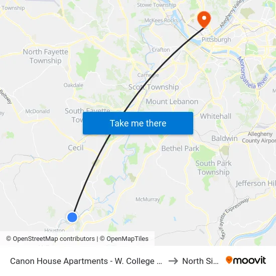 Canon House Apartments - W. College St. to North Side map
