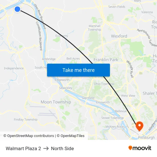 Walmart Plaza 2 to North Side map