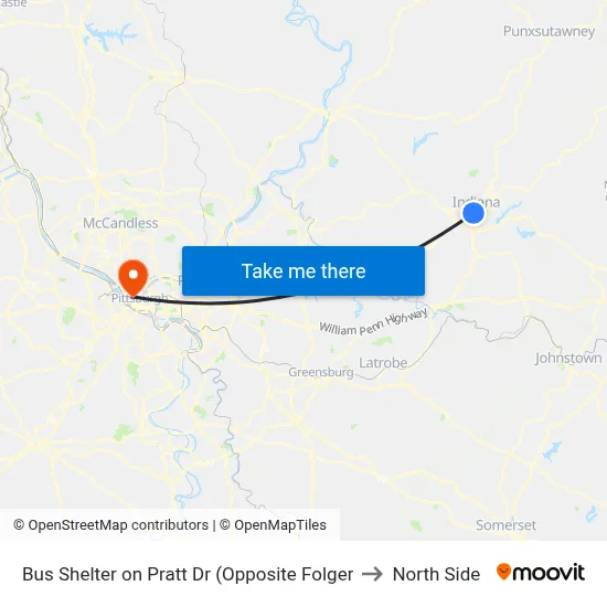 Bus Shelter on Pratt Dr (Opposite Folger to North Side map