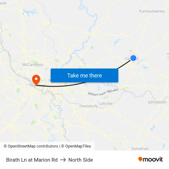 Birath Ln at Marion Rd to North Side map