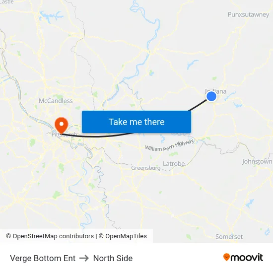 Verge Bottom Ent to North Side map