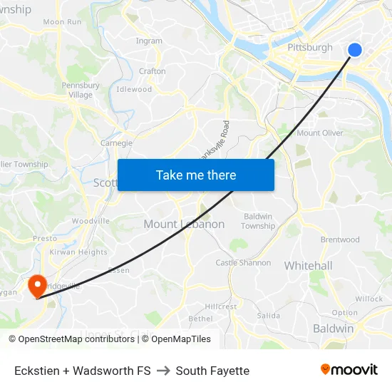 Eckstien + Wadsworth FS to South Fayette map