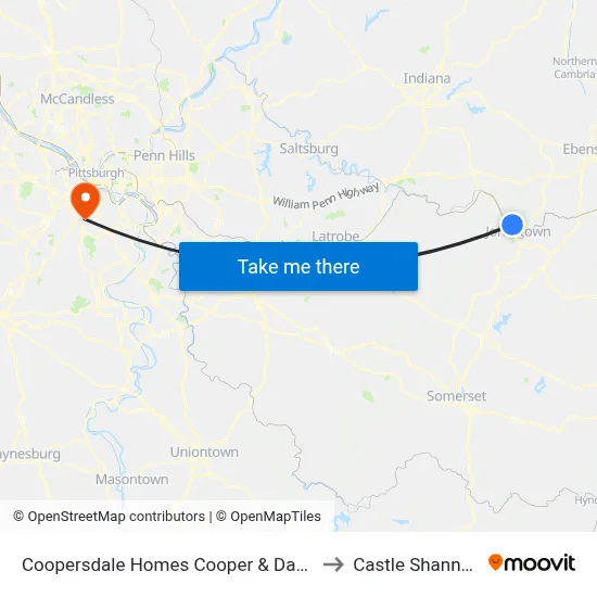 Coopersdale Homes Cooper & Davis Inbound to Castle Shannon,  PA map