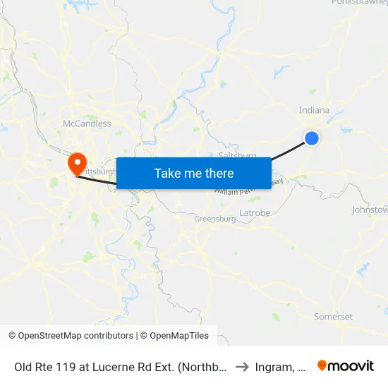 Old Rte 119 at Lucerne Rd Ext. (Northbou to Ingram, PA map