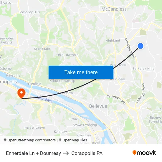 Ennerdale Ln + Dounreay to Coraopolis PA map