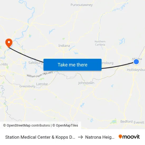 Station Medical Center & Kopps Drug to Natrona Heights map