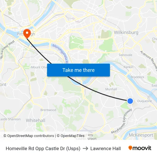 Homeville Rd Opp Castle Dr (Usps) to Lawrence Hall map