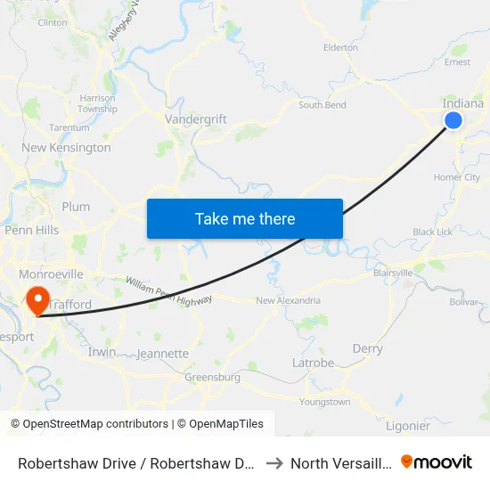Robertshaw Drive / Robertshaw Drive to North Versailles map