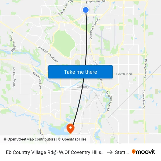 Eb  Country Village  Rd@ W.Of Coventry Hills Bv NE to Stettler map