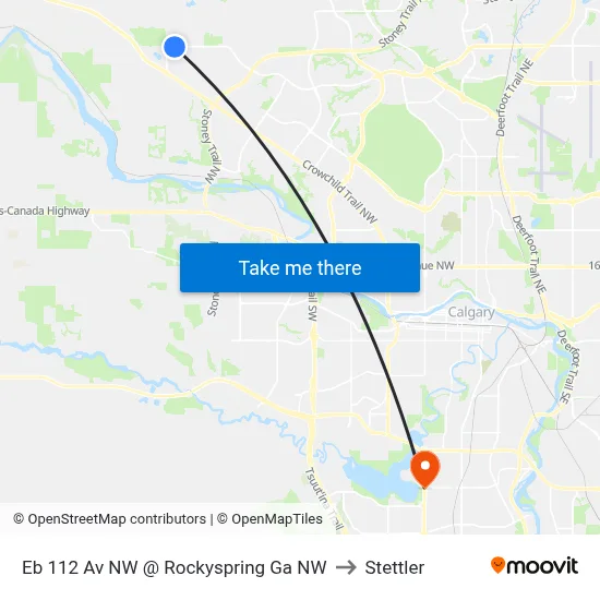 Eb 112 Av NW @ Rockyspring Ga NW to Stettler map