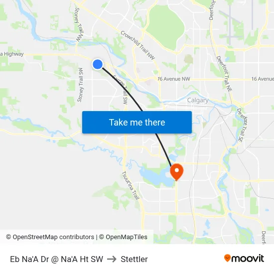 Eb Na'A Dr @ Na'A Ht SW to Stettler map