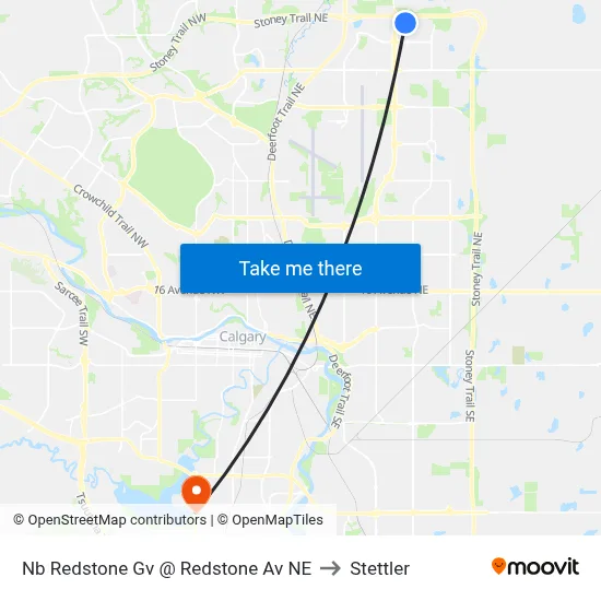 Nb  Redstone Gv @  Redstone Av NE to Stettler map