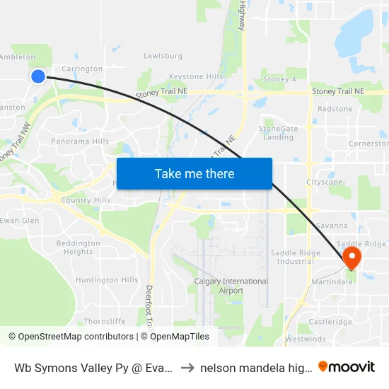 Wb Symons Valley Py @ Evanston Li NW to nelson mandela high school map
