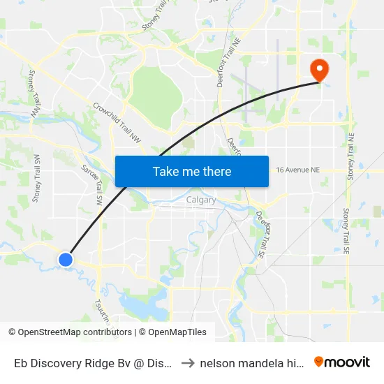 Eb Discovery Ridge Bv @ Discovery Dr SW to nelson mandela high school map