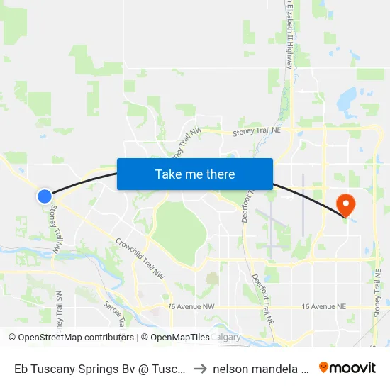 Eb Tuscany Springs Bv @ Tuscany Valley Vw NW to nelson mandela high school map