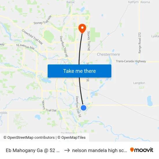 Eb Mahogany Ga @ 52 St SE to nelson mandela high school map