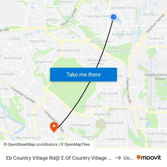 Eb  Country Village Rd@ E.Of Country Village Li NE to UofC map