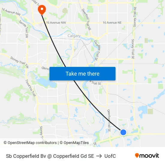 Sb Copperfield Bv @ Copperfield Gd SE to UofC map