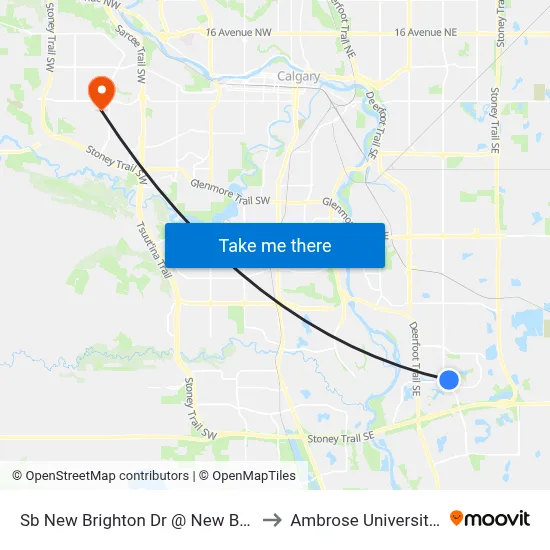 Sb  New Brighton Dr @ New Brighton Mr SE to Ambrose University College map