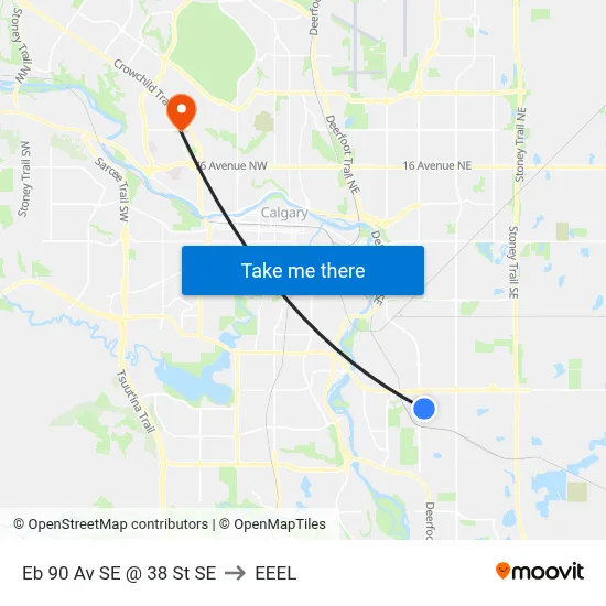 Eb 90 Av SE @ 38 St SE to EEEL map