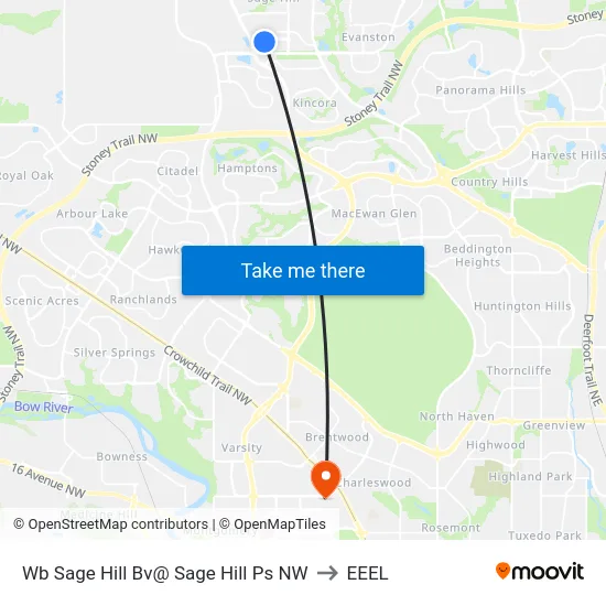 Wb Sage Hill Bv@ Sage Hill Ps NW to EEEL map
