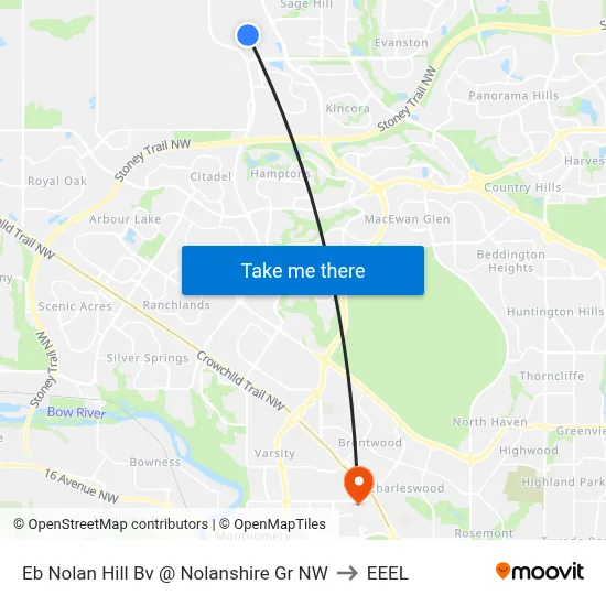 Eb Nolan Hill Bv @ Nolanshire Gr NW to EEEL map