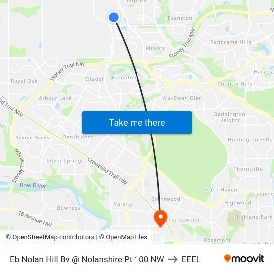 Eb Nolan Hill Bv @ Nolanshire Pt 100 NW to EEEL map